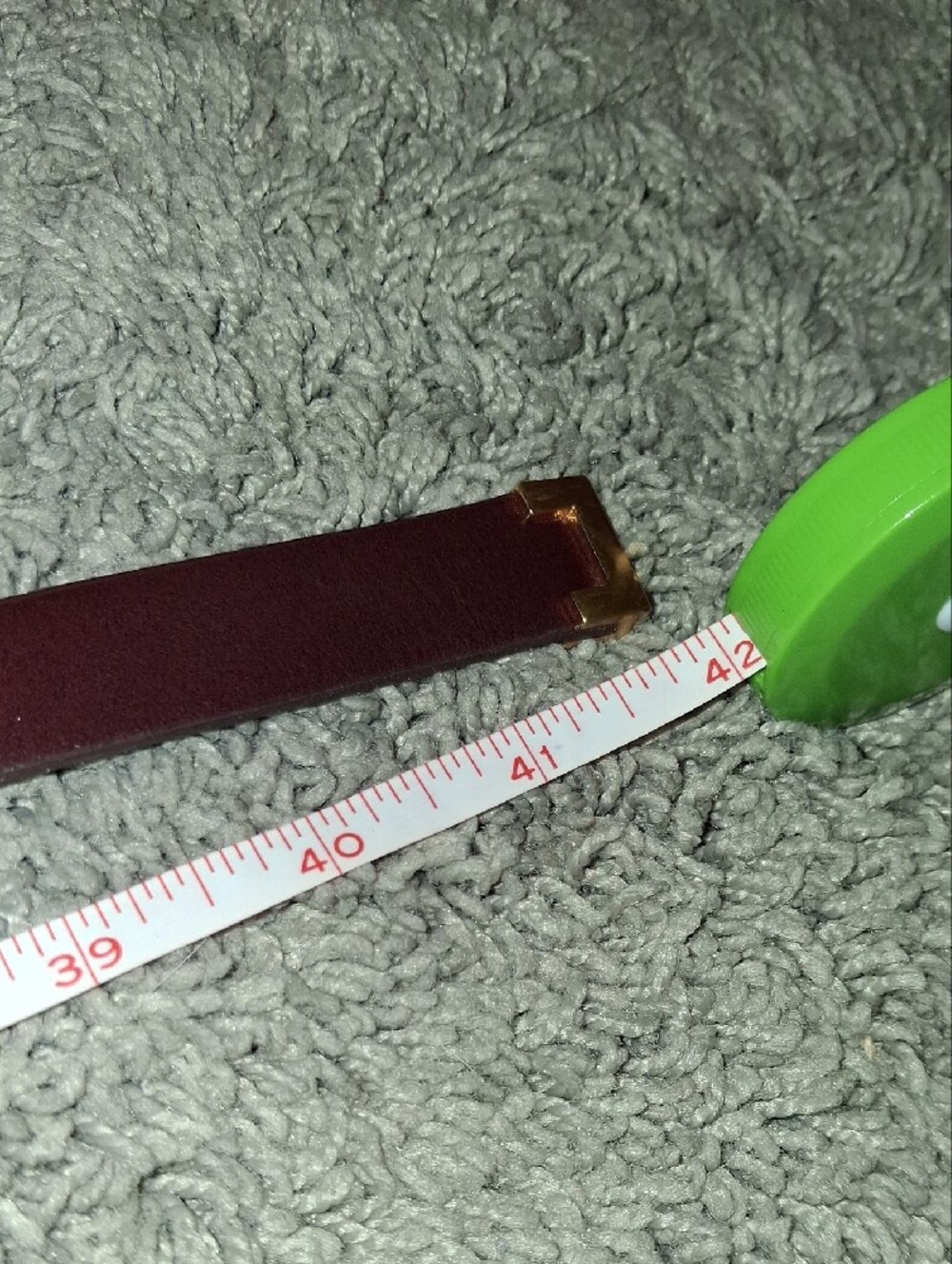 Womens J. Crew Italian Leather Belt with Gold Buckle 42" NWOT Made In USA F7075 - Picture 5 of 5